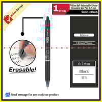 Pilot FriXion Ball Retractable Clicker Erasable Gel Pen 0.7 mm Black  1pcs_img_0