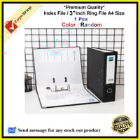 Index File / Premium Quality 3 inch 2 Ring File / Data Bank Ring File Random Color 1pcs_img_0