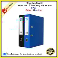 Index File / Premium Quality 3 inch 2 Ring File / Data Bank Ring File Random Color 1pcs_img_1