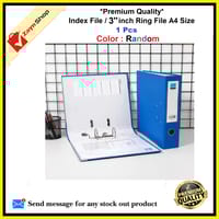 Index File / Premium Quality 3 inch 2 Ring File / Data Bank Ring File Random Color 1pcs_img_2