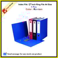 Index File 3 inch 2 Ring File / Data Bank Ring File Random Color 1pcs_img_0