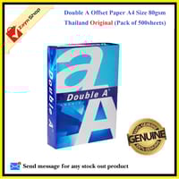 Double A Offset Paper A4 80gsm Thailand (Pack of 500sheets)_img_0