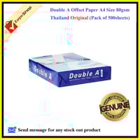 Double A Offset Paper A4 80gsm Thailand (Pack of 500sheets)_img_1