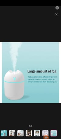 .Air Humidifier Mini Night Light Portable Mist Sprayer USB Electric Air Humidifier 300ML Cool_img_2