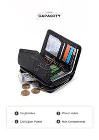 💥MATEYOYO Multifunctional PU Leather Clutch Women's Wallet_img_9