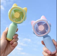 Mini USB Rechargeable Handheld fan with mobile stand_img_1