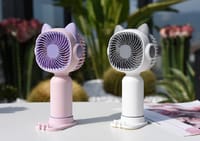 Mini USB Rechargeable Handheld fan with mobile stand_img_2