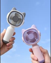 Mini USB Rechargeable Handheld fan with mobile stand_img_3