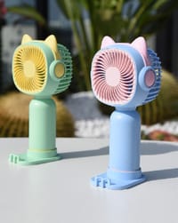 Mini USB Rechargeable Handheld fan with mobile stand_img_4