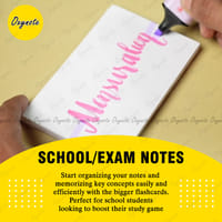 OXYNOTE 3 x 5 inches Index Flash Cards - 50 Cards - Suitable for Exam Preparation, Cheat Sheets, Short Notes, Syllabus Revision_img_12