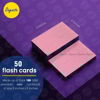 OXYNOTE 3 x 5 inches Index Flash Cards - 50 Cards - Suitable for Exam Preparation, Cheat Sheets, Short Notes, Syllabus Revision_img_6