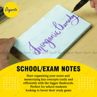 OXYNOTE 3 x 5 inches Index Flash Cards - 50 Cards - Suitable for Exam Preparation, Cheat Sheets, Short Notes, Syllabus Revision_img_5