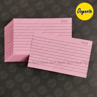 OXYNOTE 3x5 inch Ruled Index Flashcards - 50 Cards - Suitable for Exam Preparation, Cheat Sheets, Short Notes, Syllabus Revision (Both Side Ruled Card)_img_8