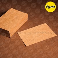 100 Pieces (3 inch x 2 inch) Mini Blank Brown Kraft Card - 300 GSM_img_0