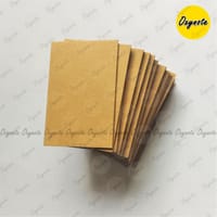100 Pieces (3 inch x 2 inch) Mini Blank Brown Kraft Card - 300 GSM_img_2
