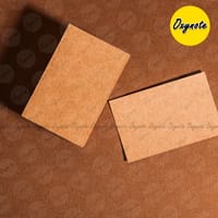 100 Pieces (3 inch x 2 inch) Mini Blank Brown Kraft Card - 300 GSM_img_5
