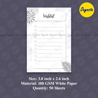 Checklist / Wishlist / List / Grocery & Shopping List (Mini Size) by OXYNOTE - 3.8 x 2.6 inch - 50 Sheets_img_1