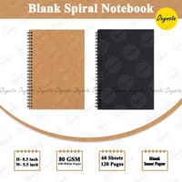 Spiral Notebook by OXYNOTE - 8.5 x 5.5 inches - 120 Pages - Double Wire-O Binding_img_0