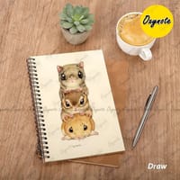 Spiral Notebook by OXYNOTE - 8.5 x 5.5 inches - 120 Pages - Double Wire-O Binding_img_4