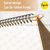 Spiral Notebook by OXYNOTE - 8.5 x 5.5 inches - 120 Pages - Double Wire-O Binding_img_5