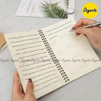 Spiral Notebook by OXYNOTE - 8.5 x 5.5 inches - 120 Pages - Double Wire-O Binding_img_9