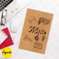 Music Theme Cover Notebook by OXYNOTE - 8.5 x 5.5 inch - 80 Pages_img_0