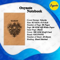 Velocity Theme Cover Notebook by OXYNOTE - 8.5 x 5.5 inch - 80 Pages_img_3