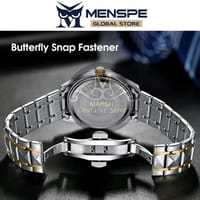 💥MENSPE Men's Fashion Watch Quartz Watch With Diamond Calendar Watch_img_4