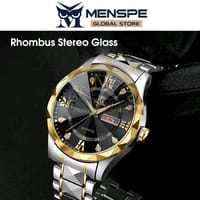 💥MENSPE Men's Fashion Watch Quartz Watch With Diamond Calendar Watch_img_5