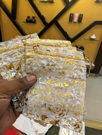 Premium  Organza Mini Gift Pouch Bag 9*12 cm  (3.5x4.72inc)_img_1