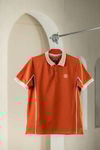 Premium Quality Piping Cut & Sew Design Pique Polo - Burnt orng_img_5