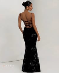 Floral Embroidered Party Gown_img_1