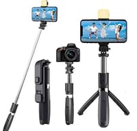 Q07 Selfie Stick Tripod with Light and Bluetooth Remote Control (100cm) লাইট ব্লুটুথ সেল্ফি স্টিক🫶_img_2