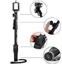 Yunteng YT 1288 Bluetooth Selfie Stick – Black, With Remote_img_1