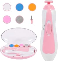 Baby Nail Trimmer Electric,Nail Clippers File for Baby No Sharp Claws Hurt, 6 in 1 with Light Safety Newborn Fingernails Care_img_0