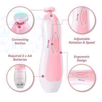 Baby Nail Trimmer Electric,Nail Clippers File for Baby No Sharp Claws Hurt, 6 in 1 with Light Safety Newborn Fingernails Care_img_1