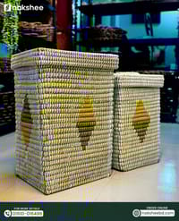 স্কয়ার লন্ড্রি বাস্কেট 2 pcs Combo_img_2