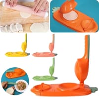 Dumpling Pitha Maker 2 In 1 Dumpling Mold Pressure Manual Wrapper Making Plastic Mold Dough Pressing Tool Kitchen Baking Accessories With Spoon Kuli Pitha maker 2 in 1 magic pitha maker ,momo maker_img_4