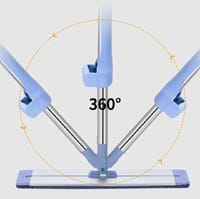 Almunium dry mop Flat Mop 360 Degree Rotation Squeeze Mop No Hand Wash Floor Cleaning Brooms Bathroom Floor Mops Household Cleaning Tools_img_4