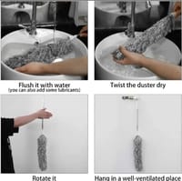 Adjustable Soft Microfiber Feather Duster Anti Static Dust Extend Handle Household Dusting Brush Cleaning Tools_img_3