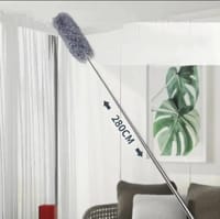 Adjustable Soft Microfiber Feather Duster Anti Static Dust Extend Handle Household Dusting Brush Cleaning Tools_img_4