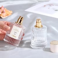 Empty Perfume Atomizer Refillable Transparent Round Shape Glass Spray 30ml Bottle 1 pcs_img_4