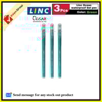 LINC Ocean Waterproof Gel Pen Blue Black Green Red Ink 3 pcs of Pack_img_3