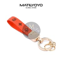 💥MATEYOYO Women Keychain Fashion PU Leather Keychain Business Gift Leather_img_6