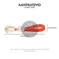 💥MATEYOYO Women Keychain Fashion PU Leather Keychain Business Gift Leather_img_7