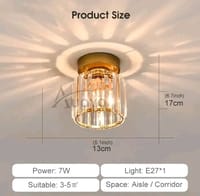 Auoyo Crystal Ceiling Lamp.._img_3