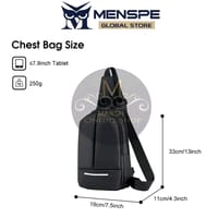 💥MENSPE Men's Chest Bag Cross Body Bag Pouch Bag Travel Shoulder Bag_img_0