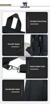 💥MENSPE Men's Chest Bag Cross Body Bag Pouch Bag Travel Shoulder Bag_img_7