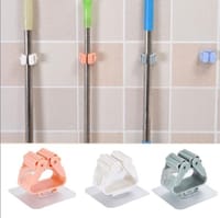 Wall Mounted Mop Holder Brush Broom Hanger Storage Rack Kitchen Organizer with Mounted Accessory Hanging Cleaning Tools Mof Hanger_img_4