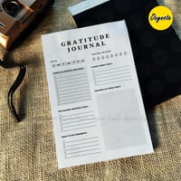 Oxynote "Gratitude Journal" Notepad - 8.2 inch x 5.6 inch - 31 Sheets_img_1